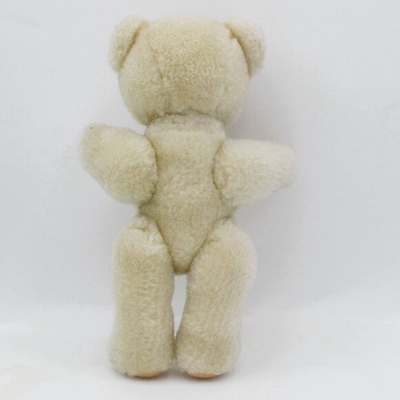 Vintage 1980 Mary Meyer Cream Teddy Bear With Jointed Limbs & Embroidered Detail - Picture 3 of 5